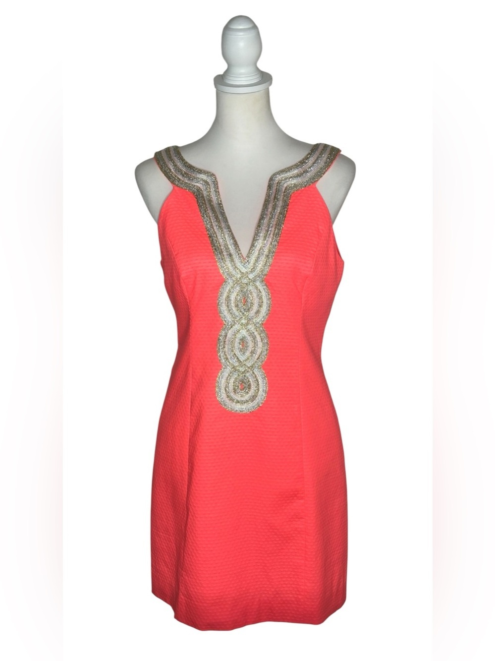 Lilly Pulitzer NWT Valli Shift Dress Cayenne Coral Sz 4 Resortwear Cruise Boho